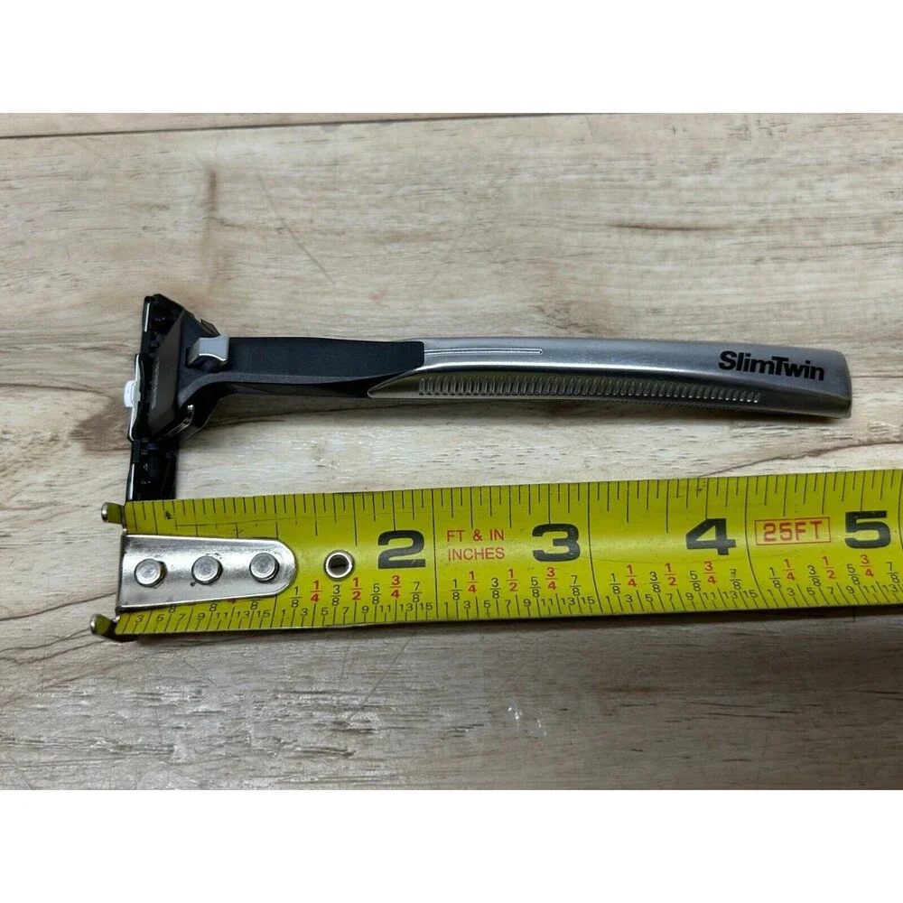 Vtg 1980s Schick Slim Twin Adjustable Razor Set With 2 Razor Blades In Pkg